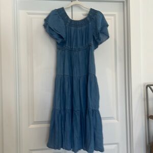 Grace Elements midi denim dress